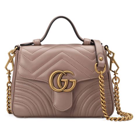 gg marmont mini top handle bag pink